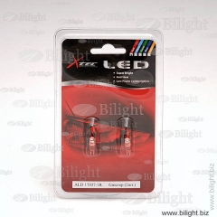 ALD 17037-1R - W1,2W 12V-LED 1,2W (W2x4,6d) 1-DC T5 ( ) Red  (2.) - Xtec -   
